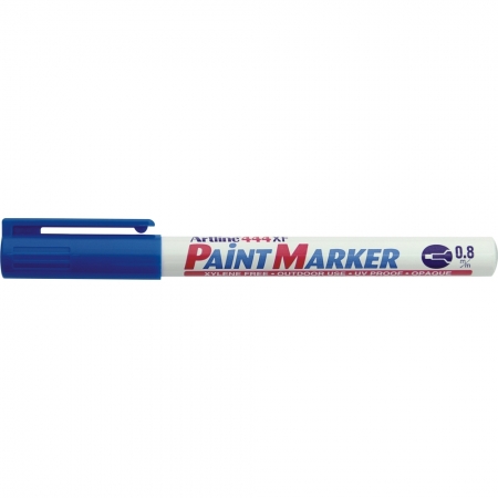 Markere cu vopsea - Marker cu vopsea ARTLINE 444XF, corp metalic, varf rotund 0.8mm - albastru