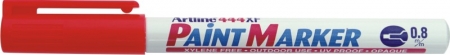 Markere cu vopsea - Marker cu vopsea ARTLINE 444XF, corp metalic, varf rotund 0.8mm - rosu
