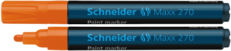 Markere cu vopsea - Marker cu vopsea SCHNEIDER Maxx 270, varf rotund 1-3mm - orange