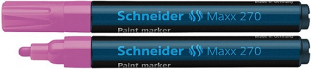 Markere cu vopsea - Marker cu vopsea SCHNEIDER Maxx 270, varf rotund 1-3mm - roz
