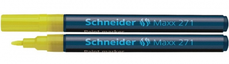 Markere cu vopsea - Marker cu vopsea SCHNEIDER Maxx 271, varf rotund 1-2mm - galben