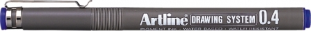 Markere pentru desen - Marker pentru desen tehnic ARTLINE, varf fetru 0.4mm - albastru