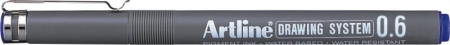 Markere pentru desen - Marker pentru desen tehnic ARTLINE, varf fetru 0.6mm - albastru