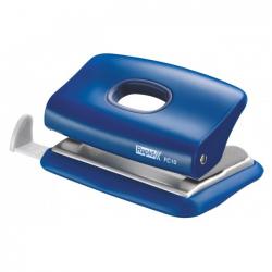 Perforatoare - Mini-perforator plastic RAPID FC10, 10 coli - albastru