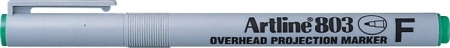 Markere permanente - OHP Non-Permanent marker ARTLINE 803, varf fin - 0.5mm - verde