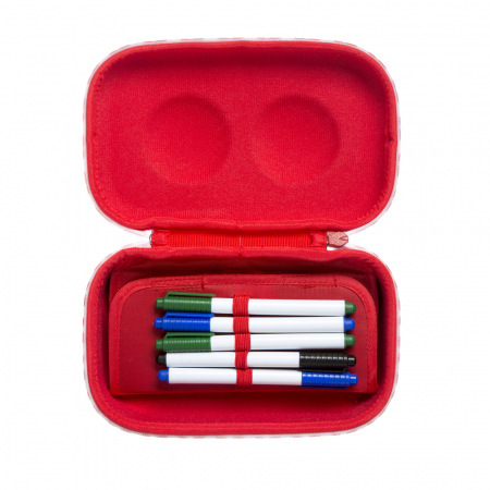 Penar cu fermoar, cu separator, ZIPIT Wildlings Storage box - albastru [4]