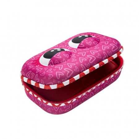 Penare Zipit - Penar cu fermoar, cu separator, ZIPIT Wildlings Storage box - roz