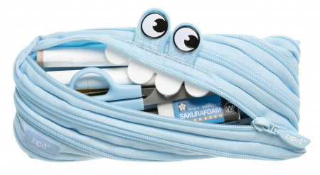 Penare Zipit - Penar cu fermoar, ZIPIT Gorge Monster - albastru