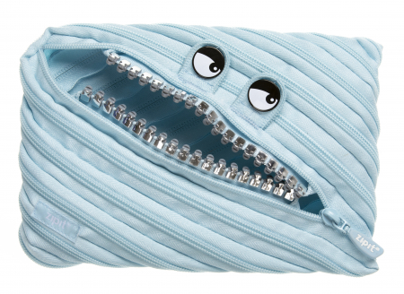 Penare Zipit - Penar cu fermoar, ZIPIT Grillz Monster Jumbo - albastru deschis