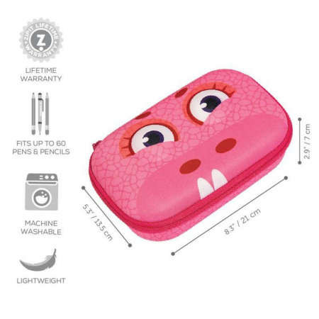 Penar cu fermoar, ZIPIT Wildlings Storage box - roz [2]