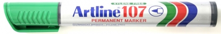 Markere si textmarkere - Permanent marker ARTLINE 107, corp plastic, varf rotund 1.5mm - verde