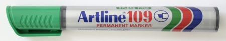 Markere si textmarkere - Permanent marker ARTLINE 109, corp plastic, varf tesit 2.0-5.0mm - verde