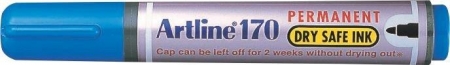 Markere permanente - Permanent marker ARTLINE 170 - Dry safe ink, corp plastic, varf rotund 2.0mm - albastru