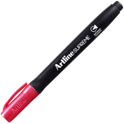 Markere permanente - Permanent marker ARTLINE Supreme Metallic, corp plastic, varf rotund 1.0mm, - roz metalizat