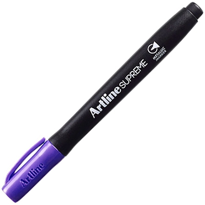 Markere permanente - Permanent marker ARTLINE Supreme Metallic, corp plastic, varf rotund 1.0mm, - violet metalizat