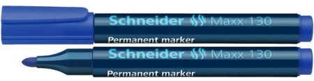 Markere permanente - Permanent marker SCHNEIDER Maxx 130, varf rotund 1-3mm - albastru