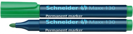 Markere permanente - Permanent marker SCHNEIDER Maxx 130, varf rotund 1-3mm - verde