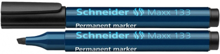 Markere permanente - Permanent marker SCHNEIDER Maxx 133, varf tesit 1+4mm - negru