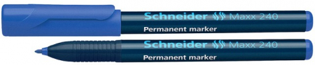 Markere permanente - Permanent marker SCHNEIDER Maxx 240, varf rotund 1-2mm - albastru