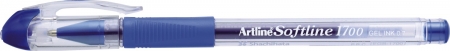 Pixuri cu gel - Pix cu gel ARTLINE Softline 1700, rubber grip, varf 0.7mm - albastru