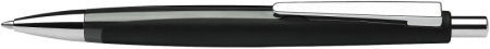 Pixuri - Pix SCHNEIDER Contrast, rubber grip, accesorii metalice, corp negru - scriere albastra