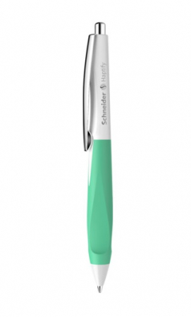 Pixuri - Pix SCHNEIDER Haptify, rubber grip, clema metalica, corp - scriere albastra