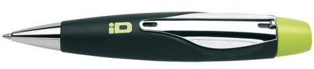 Pixuri - Pix SCHNEIDER ID, accesorii metalice, corp negru/lamaie - scriere neagra