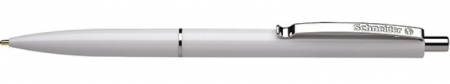 Pixuri cu mecanism - Pix SCHNEIDER K15, clema metalica, corp alb - scriere albastra