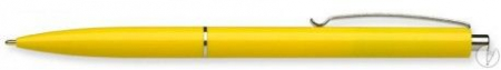 Pixuri cu mecanism - Pix SCHNEIDER K15, clema metalica, corp galben - scriere albastra