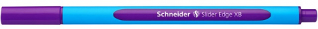 Pixuri fara mecanism - Pix SCHNEIDER Slider Edge XB, rubber grip, varf 1.4mm - scriere violet