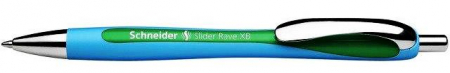 Pixuri - Pix SCHNEIDER Slider Rave XB, rubber grip, accesorii metalice - scriere verde