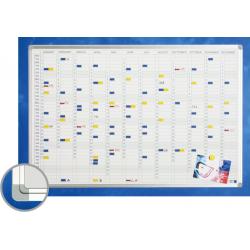 Plannere magnetice - Planner anual, vertical, 90 x 120 cm, profil aluminiu SL, SMIT (benzi magetice incluse)