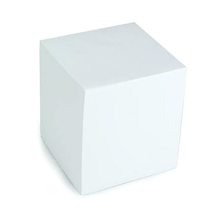 Notesuri autoadezive, cuburi din hartie - Rezerva cub hartie alba 9x9x9cm AURORA