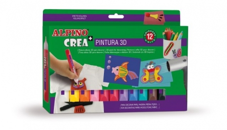 Acuarele, accesorii pictura - Set ALPINO Crea + 3D Paint