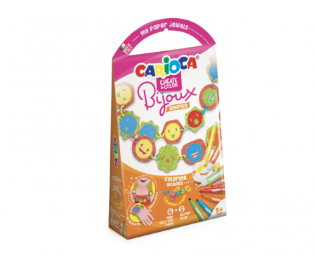 Creioane grafit - Set articole creative CARIOCA Create & Color - Bijoux EMOTICS