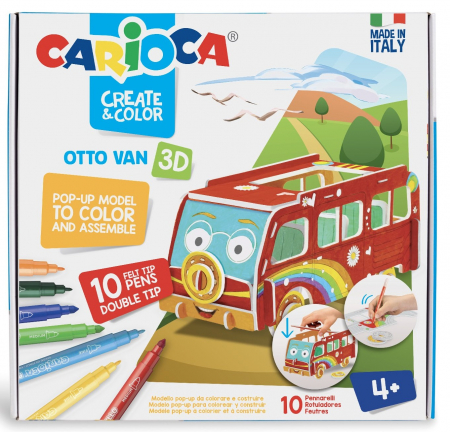 Creioane grafit - Set articole creative CARIOCA Create & Color - OTTO VAN 3D