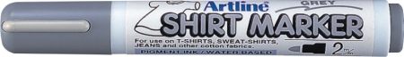 Markere pentru textile - T-Shirt marker ARTLINE, corp plastic, varf rotund 2.0mm - gri