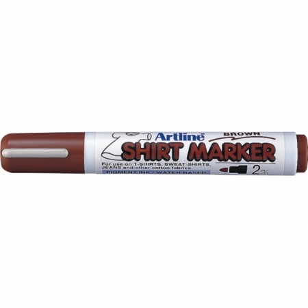 Markere pentru textile - T-Shirt marker ARTLINE, corp plastic, varf rotund 2.0mm - maro