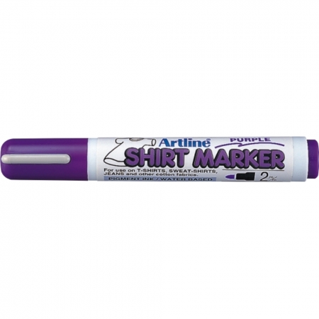 Markere pentru textile - T-Shirt marker ARTLINE, corp plastic, varf rotund 2.0mm - violet