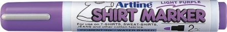 Markere pentru textile - T-Shirt marker ARTLINE, corp plastic, varf rotund 2.0mm - violet deschis