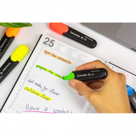 Textmarker SCHNEIDER Job, varf tesit 1+5mm - verde [3]