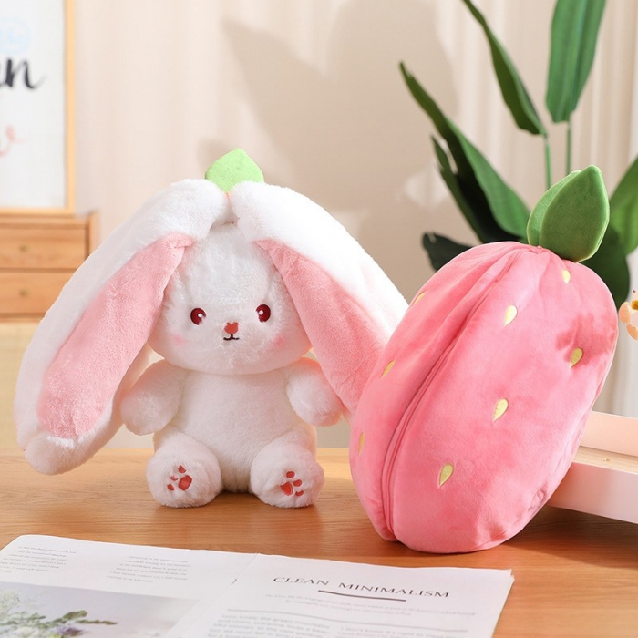 Jucarie de Plus Iepurasul Capsunica - Happy Bunny [4]