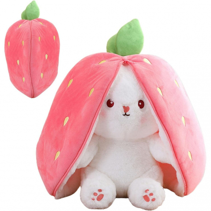 Jucarie de Plus Iepurasul Capsunica - Happy Bunny [5]