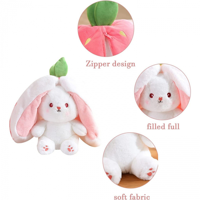 Jucarie de Plus Iepurasul Capsunica - Happy Bunny [2]