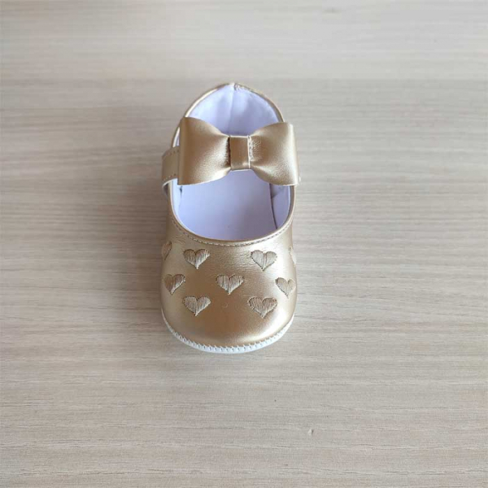 Pantofi eleganti aurii bebelusi fetita 0-12 luni [2]
