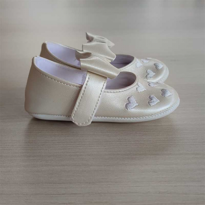 Pantofi eleganti bej bebelusi fetita 0-12 luni [1]