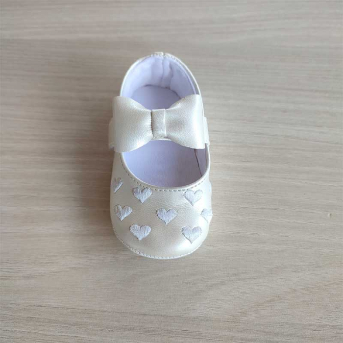 Pantofi eleganti bej bebelusi fetita 0-12 luni [2]
