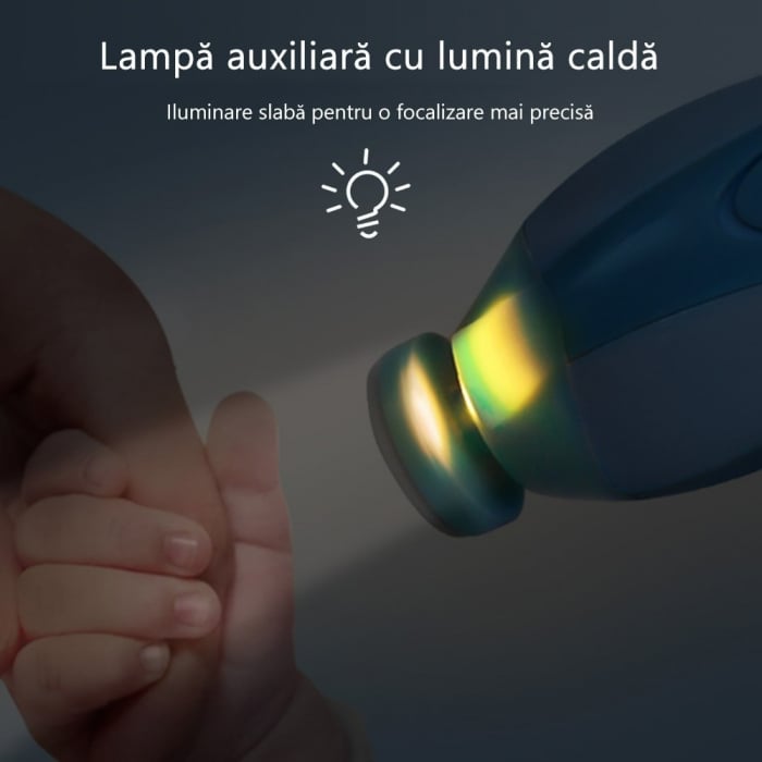 Pilă Electrică pentru Unghii Bebeluși - Îngrijire Sigură și Eficientă | Orlando Kids [4]