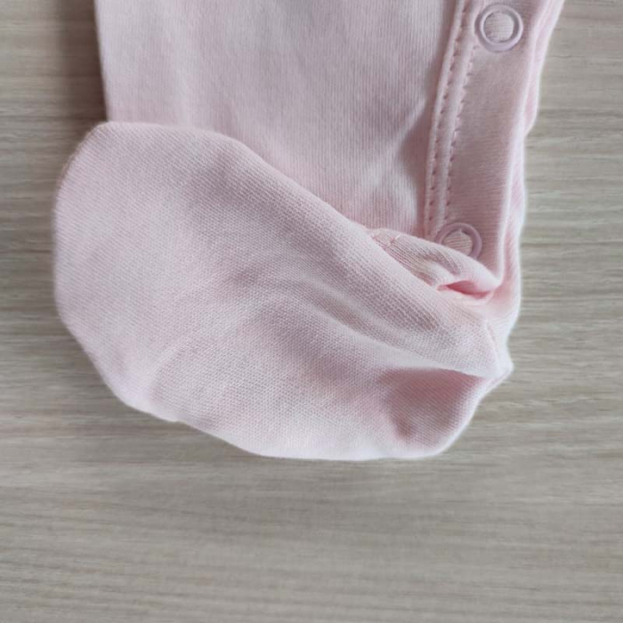 Salopeta veverita cu botosi si volane roz bebelusi bumbac 0-9 luni [3]