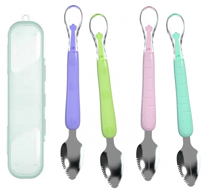 Set de Lingurițe din Silicon pentru Bebeluși - Accesoriu Indispensabil | Orlando Kids [5]